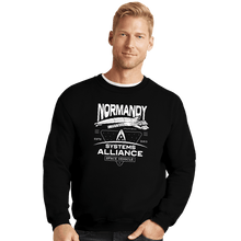 Load image into Gallery viewer, Daily_Deal_Shirts Crewneck Sweater, Unisex / Small / Black SSV Normandy