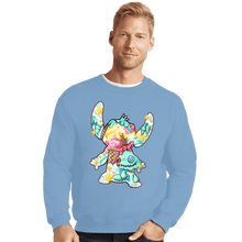 Load image into Gallery viewer, Shirts Crewneck Sweater, Unisex / Small / Powder Blue Magical Silhouettes - Stitch