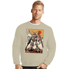 Load image into Gallery viewer, Daily_Deal_Shirts Crewneck Sweater, Unisex / Small / Sand The Unicorn Gundam