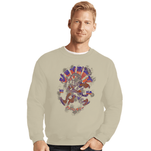 Daily_Deal_Shirts Crewneck Sweater, Unisex / Small / Sand Joyboy Adventure