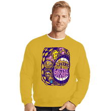 Load image into Gallery viewer, Daily_Deal_Shirts Crewneck Sweater, Unisex / Small / Gold The Electric Mayhem!