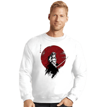 Load image into Gallery viewer, Shirts Crewneck Sweater, Unisex / Small / White Storm Samurai