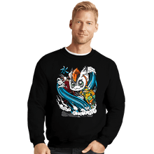 Load image into Gallery viewer, Daily_Deal_Shirts Crewneck Sweater, Unisex / Small / Black Hashira Water