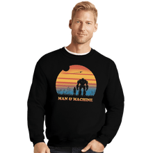 Load image into Gallery viewer, Shirts Crewneck Sweater, Unisex / Small / Black Robot Feels