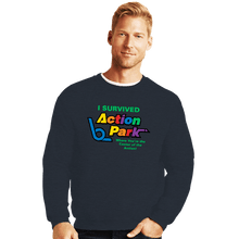 Load image into Gallery viewer, Secret_Shirts Crewneck Sweater, Unisex / Small / Dark Heather Action Park