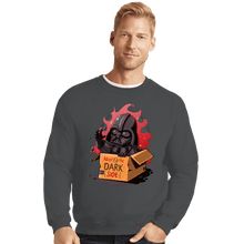 Load image into Gallery viewer, Daily_Deal_Shirts Crewneck Sweater, Unisex / Small / Charcoal Adopt The Dark Side