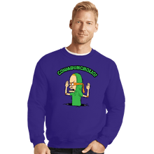 Load image into Gallery viewer, Daily_Deal_Shirts Crewneck Sweater, Unisex / Small / Violet Cowabungholio