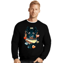 Load image into Gallery viewer, Daily_Deal_Shirts Crewneck Sweater, Unisex / Small / Black Dragon Valentine