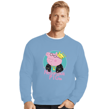 Load image into Gallery viewer, Shirts Crewneck Sweater, Unisex / Small / Powder Blue Notorious PIG