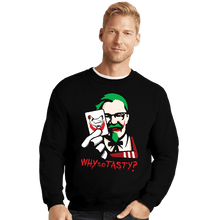Load image into Gallery viewer, Daily_Deal_Shirts Crewneck Sweater, Unisex / Small / Black Why So Tasty?