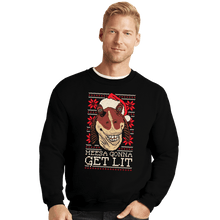 Load image into Gallery viewer, Daily_Deal_Shirts Crewneck Sweater, Unisex / Small / Black Lit Christmas