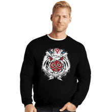 Load image into Gallery viewer, Shirts Crewneck Sweater, Unisex / Small / Black Forest Spirit Protector
