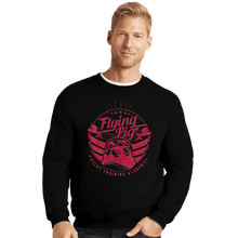 Load image into Gallery viewer, Shirts Crewneck Sweater, Unisex / Small / Black Flying Pig