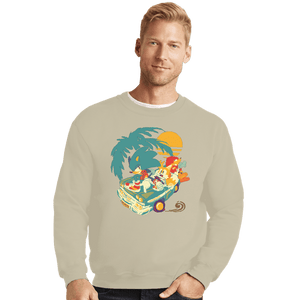 Daily_Deal_Shirts Crewneck Sweater, Unisex / Small / Sand Cruisin'