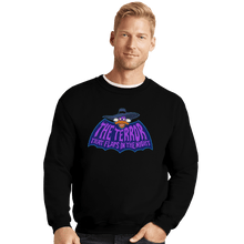 Load image into Gallery viewer, Shirts Crewneck Sweater, Unisex / Small / Black The Terror That Flaps