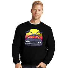 Load image into Gallery viewer, Secret_Shirts Crewneck Sweater, Unisex / Small / Black 80s Outatime
