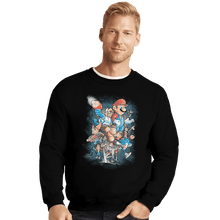 Load image into Gallery viewer, Shirts Crewneck Sweater, Unisex / Small / Black Characters