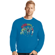 Load image into Gallery viewer, Shirts Crewneck Sweater, Unisex / Small / Sapphire Gotham Grrrlz