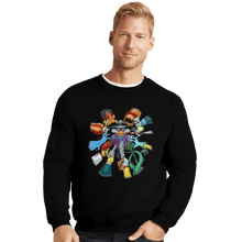 Load image into Gallery viewer, Shirts Crewneck Sweater, Unisex / Small / Black Darkwick Duck