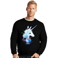 Load image into Gallery viewer, Daily_Deal_Shirts Crewneck Sweater, Unisex / Small / Black The Last Unicorn