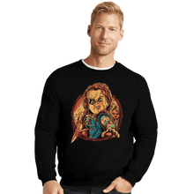 Load image into Gallery viewer, Daily_Deal_Shirts Crewneck Sweater, Unisex / Small / Black The Doll Slasher