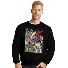 Load image into Gallery viewer, Shirts Crewneck Sweater, Unisex / Small / Black Ninja Scroll