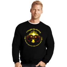 Load image into Gallery viewer, Secret_Shirts Crewneck Sweater, Unisex / Small / Black I Fought The Balrog