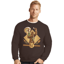 Load image into Gallery viewer, Shirts Crewneck Sweater, Unisex / Small / Dark Chocolate Shiny Repair Service