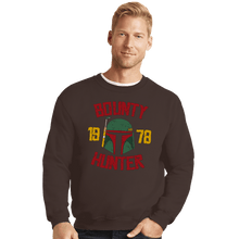 Load image into Gallery viewer, Secret_Shirts Crewneck Sweater, Unisex / Small / Dark Chocolate Bounty Hunter 78