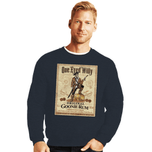 Load image into Gallery viewer, Daily_Deal_Shirts Crewneck Sweater, Unisex / Small / Dark Heather One Eyed Willy Rum
