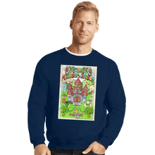 Load image into Gallery viewer, Shirts Crewneck Sweater, Unisex / Small / Navy The Mushroom Kingdom