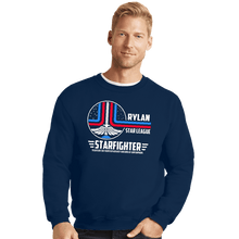 Load image into Gallery viewer, Secret_Shirts Crewneck Sweater, Unisex / Small / Navy The Starfighter