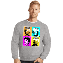 Load image into Gallery viewer, Shirts Crewneck Sweater, Unisex / Small / Sports Grey Golden Savage
