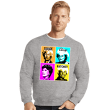 Load image into Gallery viewer, Shirts Crewneck Sweater, Unisex / Small / Sports Grey Golden Savage