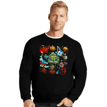Load image into Gallery viewer, Shirts Crewneck Sweater, Unisex / Small / Black World Of Dice