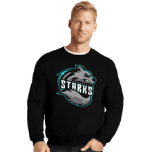 Load image into Gallery viewer, Shirts Crewneck Sweater, Unisex / Small / Black Winterfell Starks