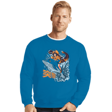 Load image into Gallery viewer, Shirts Crewneck Sweater, Unisex / Small / Sapphire Totsugeki