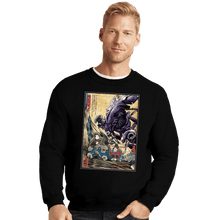 Load image into Gallery viewer, Daily_Deal_Shirts Crewneck Sweater, Unisex / Small / Black Aliens In Japan