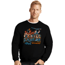 Load image into Gallery viewer, Daily_Deal_Shirts Crewneck Sweater, Unisex / Small / Black Greetings From Castle Kandar