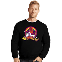Load image into Gallery viewer, Daily_Deal_Shirts Crewneck Sweater, Unisex / Small / Black It's A Trip!
