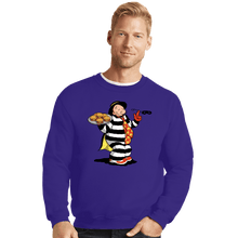 Load image into Gallery viewer, Shirts Crewneck Sweater, Unisex / Small / Violet The Thief
