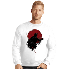 Load image into Gallery viewer, Shirts Crewneck Sweater, Unisex / Small / White Darth Samurai