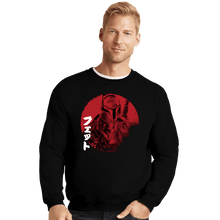Load image into Gallery viewer, Daily_Deal_Shirts Crewneck Sweater, Unisex / Small / Black Red Sun Fett