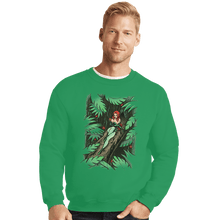 Load image into Gallery viewer, Shirts Crewneck Sweater, Unisex / Small / Irish Green Secret Garden