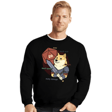 Load image into Gallery viewer, Daily_Deal_Shirts Crewneck Sweater, Unisex / Small / Black Doge Meme