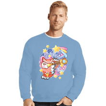 Load image into Gallery viewer, Shirts Crewneck Sweater, Unisex / Small / Powder Blue Animal Crossing - Celeste