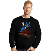Load image into Gallery viewer, Daily_Deal_Shirts Crewneck Sweater, Unisex / Small / Black The Rabbit King
