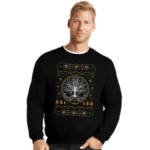 Load image into Gallery viewer, Shirts Crewneck Sweater, Unisex / Small / Black Grace Golden Tree Ugly Sweater