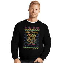 Load image into Gallery viewer, Shirts Crewneck Sweater, Unisex / Small / Black Magic Christmas