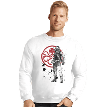 Load image into Gallery viewer, Shirts Crewneck Sweater, Unisex / Small / White Winter Soldier Sumi-e